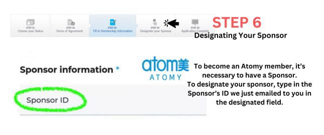 Atomy Sponsor ID